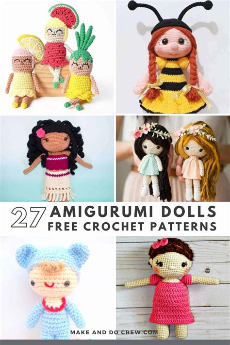 27 Free Crochet Doll Patterns Easy Amigurumi Tips