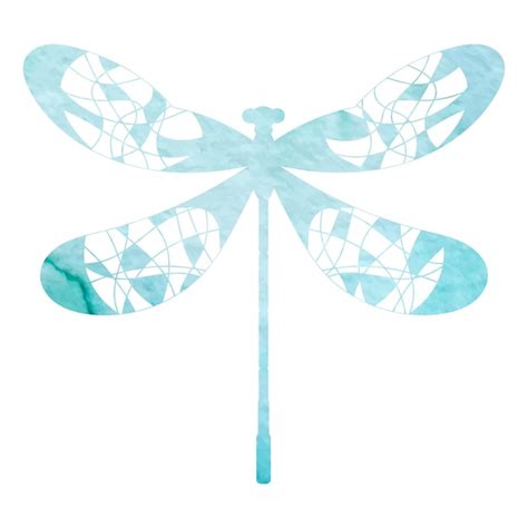 Premium Vector Dragonfly Watercolor Silhouette Isolated Vector