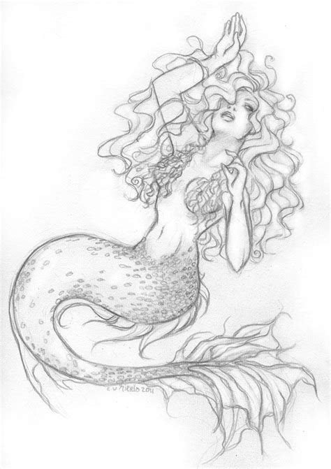 Pin By Elisabeth Quisenberry On Merrmaids Mermaid Drawings Mermaid