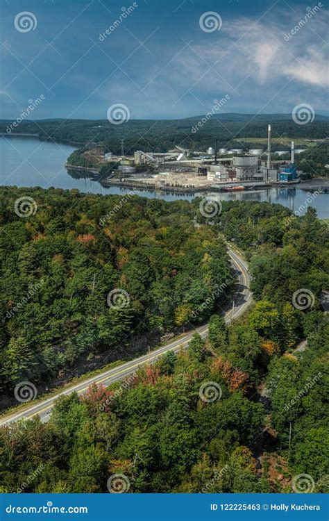 Defunct Paper Mill In Bucksport Maine Stock Image Image Of History