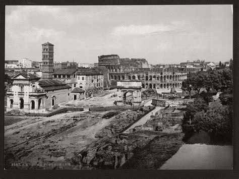 Historic Bandw Photos Of Rome Italy 19th Century