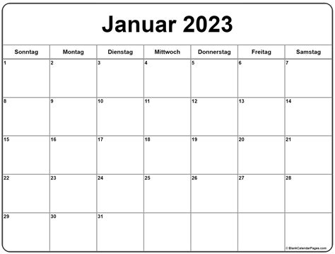 Kalender Januar 2023 Ausdrucken The Beste Kalender Rezfoods Resep
