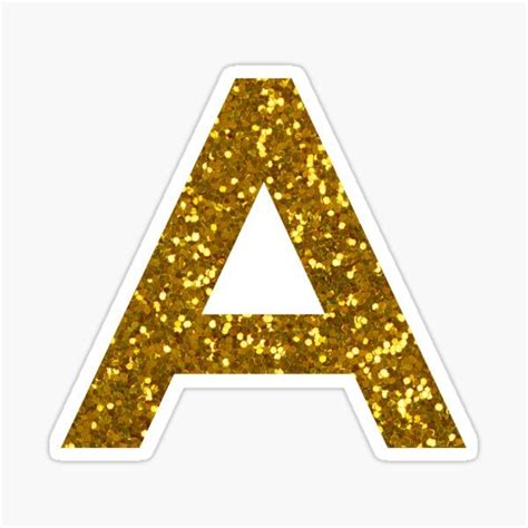 Letter A Gold Stickers In 2020 Gold Stickers Initials Sticker