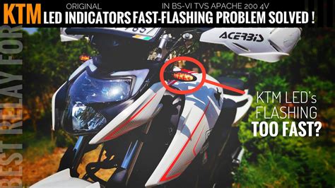 KTM LED Indicators Flashing Too Fast HYPER FLASHING PROBLEM Best