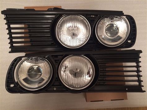New Bmw E30 Euro Headlights With Grilles M3 325i 323 M20 M50 Ebay