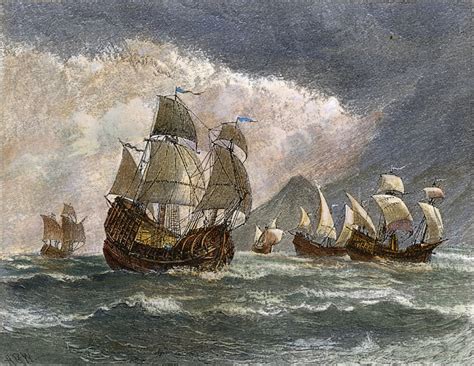 Posterazzi Magellans Fleet 1519 Nferdinand Magellans Fleet Of Five