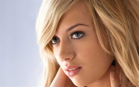 Wallpaper ID Model Blonde Adults Face Blue Eyes Close Up Woman P Lily Ivy