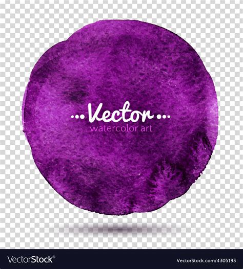 Watercolor Circle Royalty Free Vector Image Vectorstock