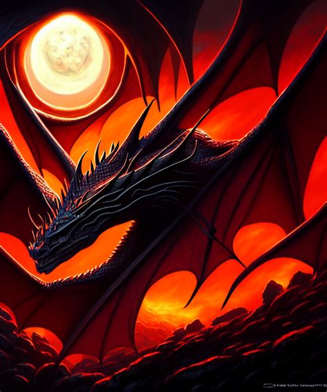 Krea Ai Borys The Dragon Of Urdraxa From The Land Of Atha
