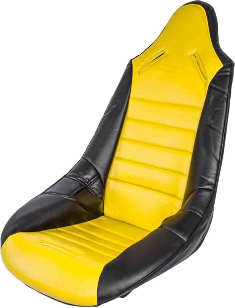 Jegs Pro High Back Vinyl Seat Cover Yellow With Black