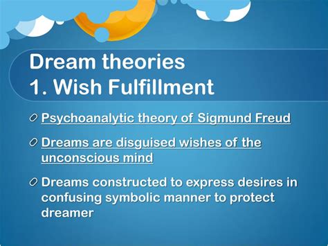 Ppt Eq What Are The Different Dream Theories Powerpoint