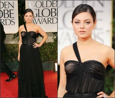 Mila Kunis 2012 Golden Globe Awards Strapless Dress Formal