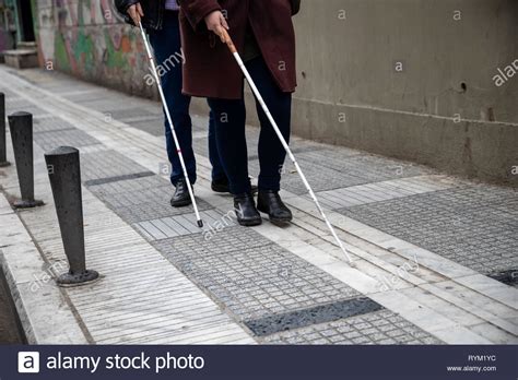 Blind Man Crossing Street Hi Res Stock Photography And Images Alamy