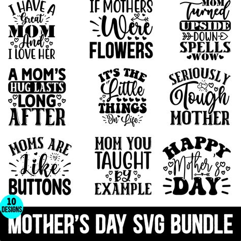 Mothers Day Svg Bundle Masterbundles