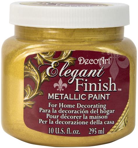 Elegant Finish Metallic Paint 10oz Splendid Gold