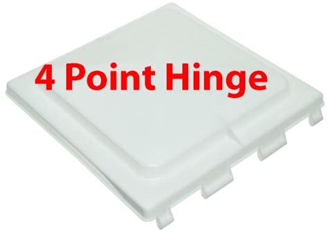 Replacement Lid For Jensen Rv Roof Vent W Pin Style Hinge Polypropylene White Camco Rv