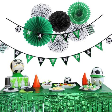 find more party diy decorations information about green soccer football theme birthd… happy
