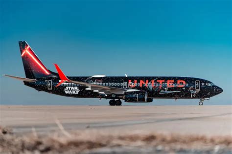 photos inside united airlines new star wars themed boeing 737 plane insider united