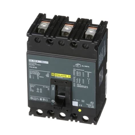Square D Fal34100 Molded Case Circuit Breakers 3 Pole 100a Thermal