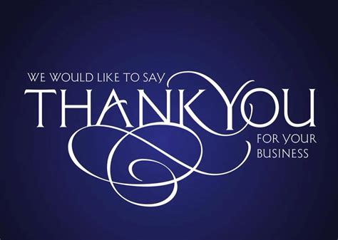 Thank You For Your Business Thank You Card Design Thank You Card