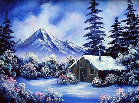 Mountain Cabin X Small Oil Painting Exercise Encore Edition