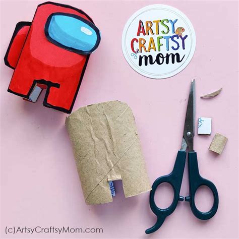 Diy Among Us Craft Using Cardboard Rolls Artsy Craftsy Mom
