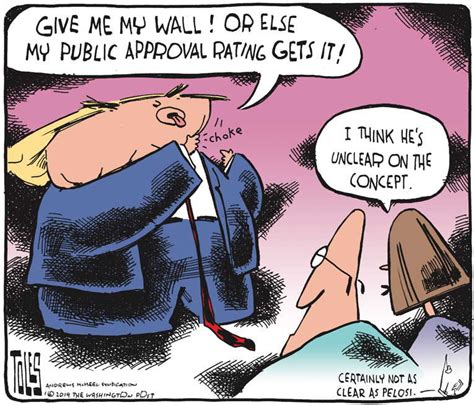 Political Cartoon On Trump Negotiates Tough Deal By Tom Toles