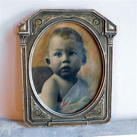 Vintage Art Deco Picture Frame 8 X 10 Inches W Glass Etsy Art Deco