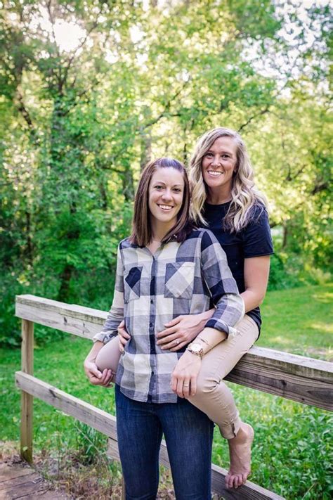 Outdoor Rustic Wisconsin Lesbian Engagement Shoot Equally Wed Cute Lesbian Couples Lesbian