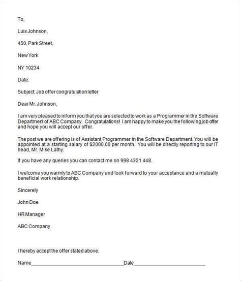 We did not find results for: 5+ Job Offer Letter Templates - Word Excel Templates ...