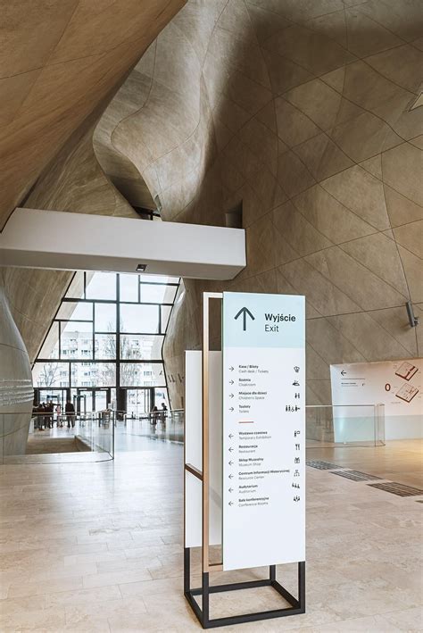 Wayfinding System In Polin Museum On Behance Wayfinding Design