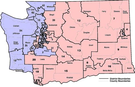 1st Legislative District Washington State Map Map