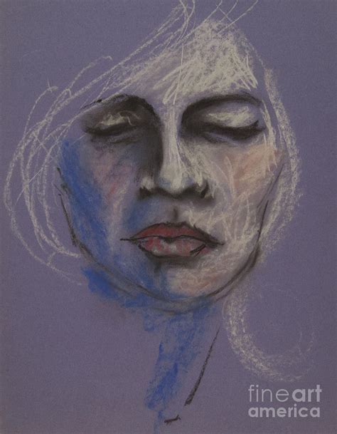 Blue Lady Painting By Anthony Coulson Fine Art America