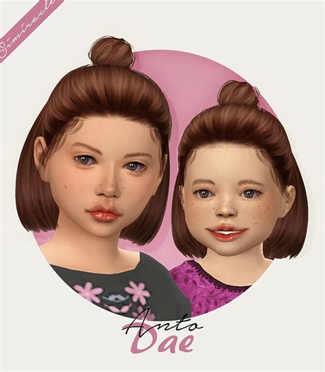 Anto Dae Hair For Kids And Toddlers At Simiracle Sims 4 Updates