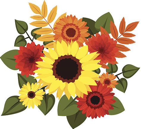 Best Sunflower Bouquet Silhouettes Illustrations Royalty Free Vector