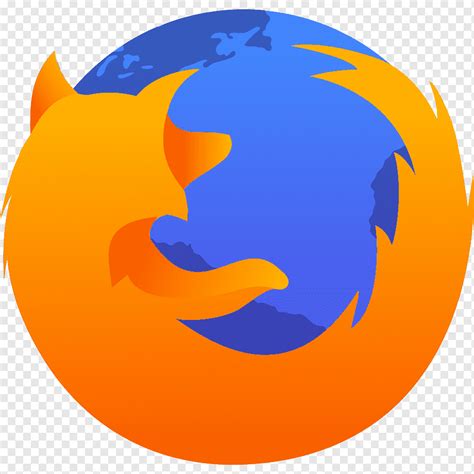 Firefox Web Browser Icon Firefox Logo Blue Globe Orange Png Pngwing