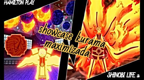 Showcase Kurama Maximizada Shinobi Life 2 Roblox Youtube