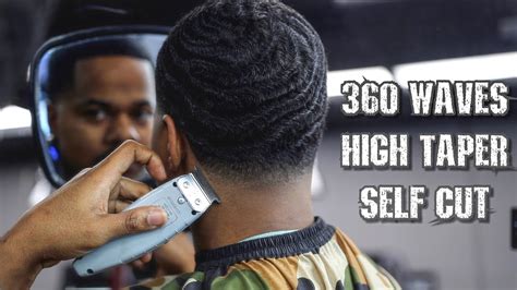 360 Wave Self Cut High Taper Tutorial Youtube