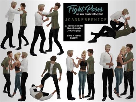 Fighting Poses Get Your Hands Off My Girl Now Sims 4 Couple