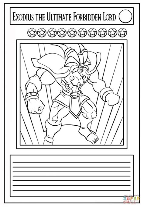 Yu Gi Oh Card Coloring Page Free Printable Coloring Pages