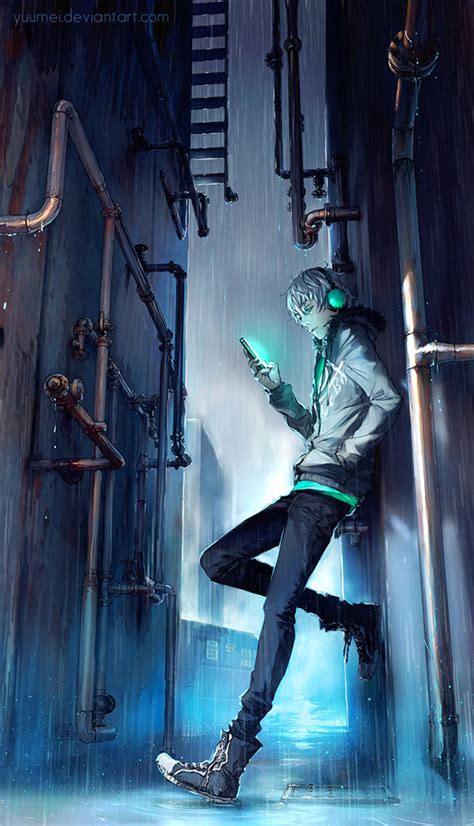 Boy funny rain sad image 4517125 by zimmer on favim com. Under Rain (With images) | Anime art, Kawaii anime ...