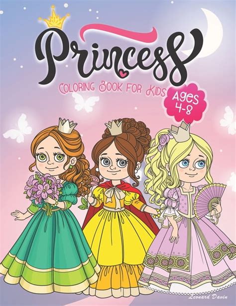 Coloring Books For Girls Princess Coloring Book For Kids Ages 4 8
