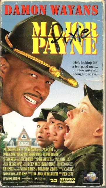 Major Payne Vhs 1995 Damon Wayans Karyn Parsons Michael Ironside Comedy
