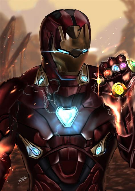 Iron Man With Infinity Gauntlet Wallpapers Wallpaper Cave