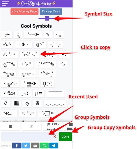 Cool Symbols ⚡best 𝐹𝒶𝓃𝒸𝓎 ♡ ★彡 Copy And Paste