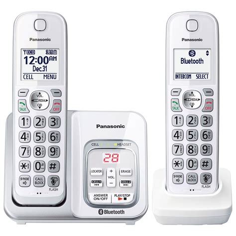 Panasonic cordless phone are supplied from the leading brands, which guarantees top quality products that meet their purposes perfectly. Panasonic 2-Handset Cordless Phone - White - KXTGD592W ...