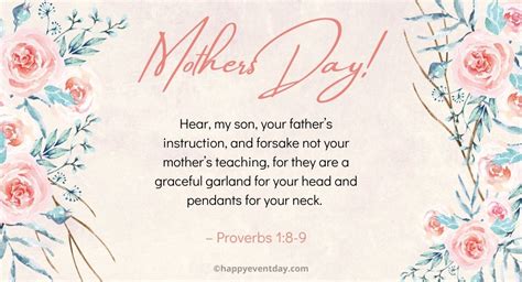 Mothers Day Bible Verses Scriptures Tribute To Moms