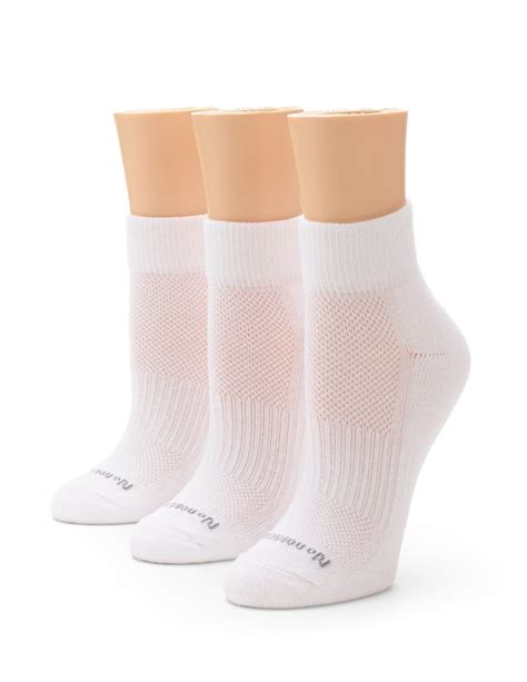 No Nonsense Womens Soft And Breathable Cushioned Ankle Socks 3 Pair Pack