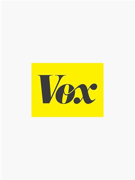 Vox News Logo Sticker By Jennrho Redbubble Logo Sticker Logo Vox