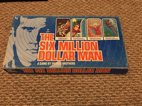 Vintage 1975 The Six Million Dollar Man Board Game Parker Brothers